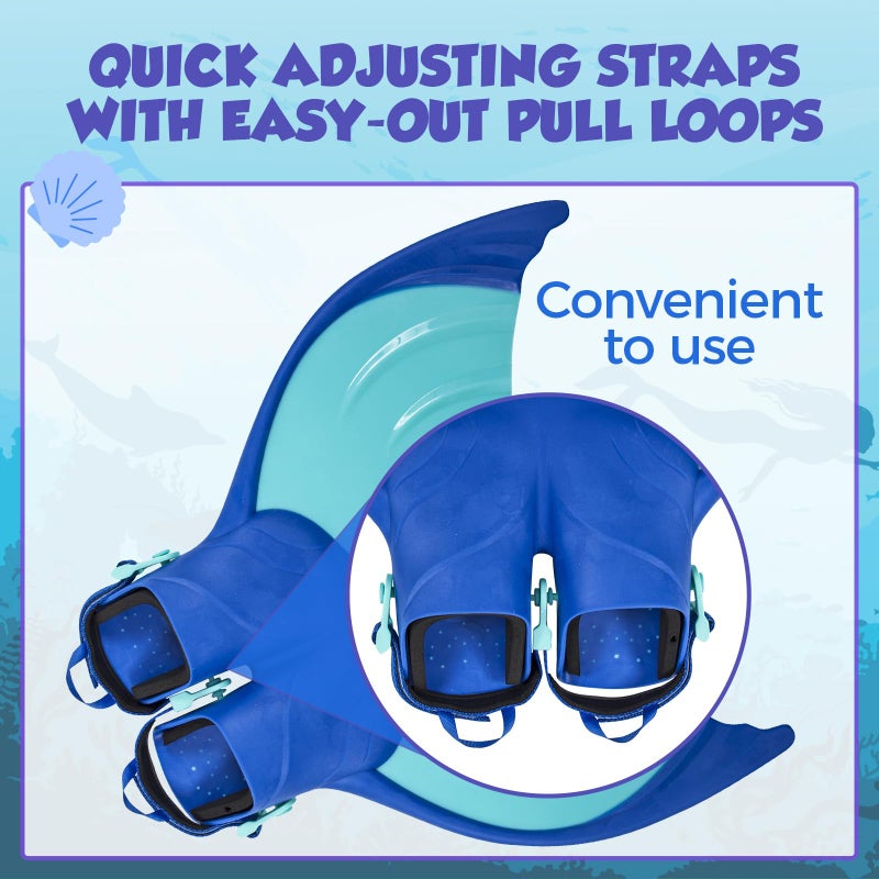 Body Glove 14499-Blue Mermaid Linden Monofin-Blue - Image 4