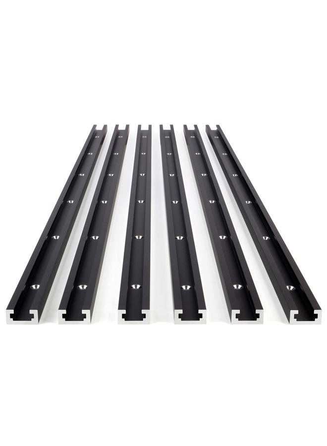 CLEAR STYLE T Tracks 36 Inches 6 Pack for Woodworking By CLEAR STYLE, Double-Cut Jig Profile Universal T-Tracks with Predrilled Mounting Holes - Image 5