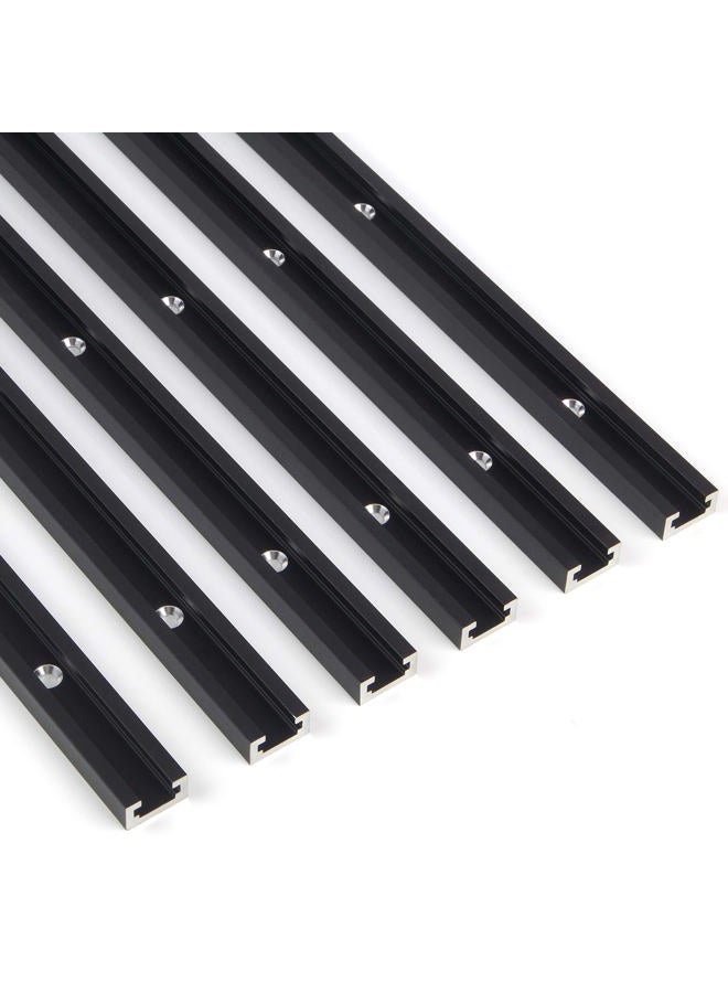 CLEAR STYLE T Tracks 36 Inches 6 Pack for Woodworking By CLEAR STYLE, Double-Cut Jig Profile Universal T-Tracks with Predrilled Mounting Holes - Image 2