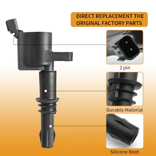 CNPAPC Set of 8 FD508 Ignition Coil Pack and SP515 Platinum Spark Plug Compatible with 2005-2008 Ford Expedition Explorer Mustang Mark LT Navigator Mountaineer F-150 F-250 F-350 F-450 F-550 5.4L 4.6L DG511 - Image 5