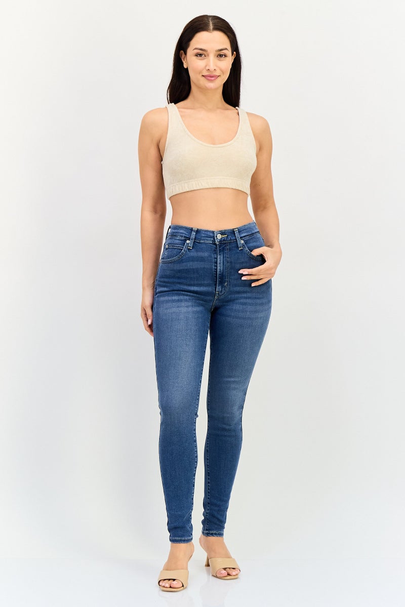 Levi's Women Skinny Fit Wash Stretchable Denim, Mid Blue - Image 3