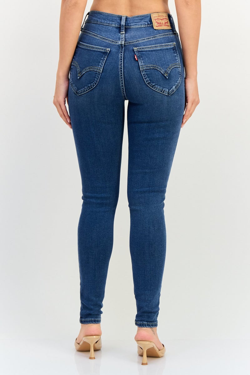 Levi's Women Skinny Fit Wash Stretchable Denim, Mid Blue - Image 2
