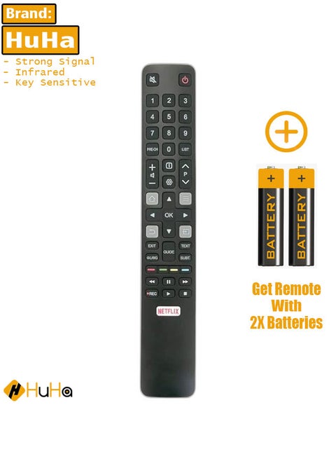 جهاز تحكم عن بعد GRC802N RC802N YAI2 مناسب لتلفزيون تي سي إل L50E3800FS LED55P6500US 55S6500FS 49S6500FS 43S6500FS 40S6500FS 32S6500S 50E18US 55E18US 40ES568 49C2US 55C2US 65C2US 75C2US