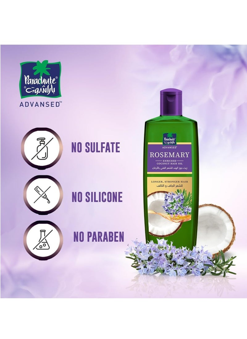Parachute Advansed Rosemary Enriched Coconut Hair Oil 200ml  - Image 4
