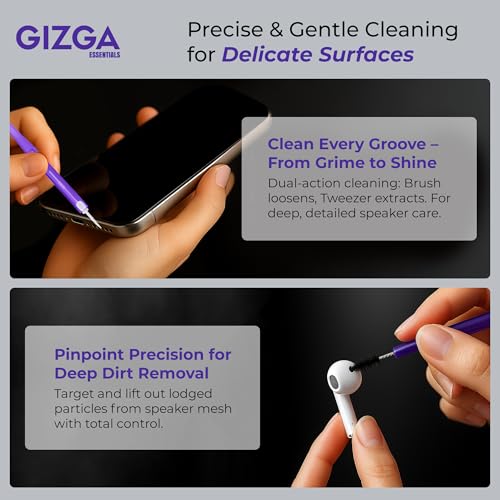 Gizga Essentials 5 in 1 Screen Cleaning Kit with 250ml Spray Microfiber Cloth, Soft Brushes, Wet Wipes | for Laptop, PC, TV, Camera Lens, Binocular, Smartphone, Tablet, Eyeglass, Keyboard Cleaning - Image 4