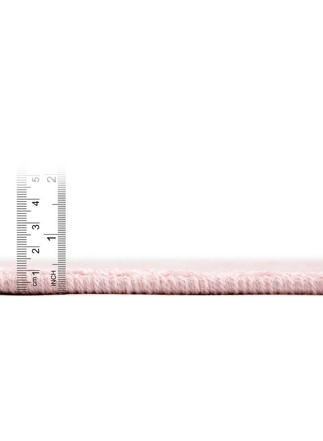 Unique Loom Whimsy Collection Area Rug (Round 3' 3" X 3' 3" Pink Ivory) - Image 5