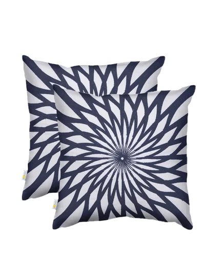 Donetella 2 Piece Embroidered cushion cover (45x45 cm) without filler Blue
