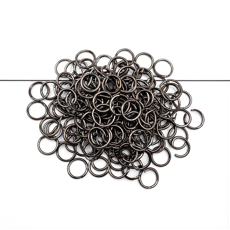 Silver Open Jump Rings 6mm 0.9mm Thick DIY Jewelry Making Connectors Findings - Image 1