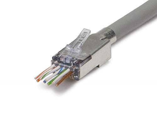 Platinum Tools موصل أرضي خارجي RJ45 محمي من Platinum Tools Ezex48 25/صندوق ملحقات Clamshell (100027C) - Image 4