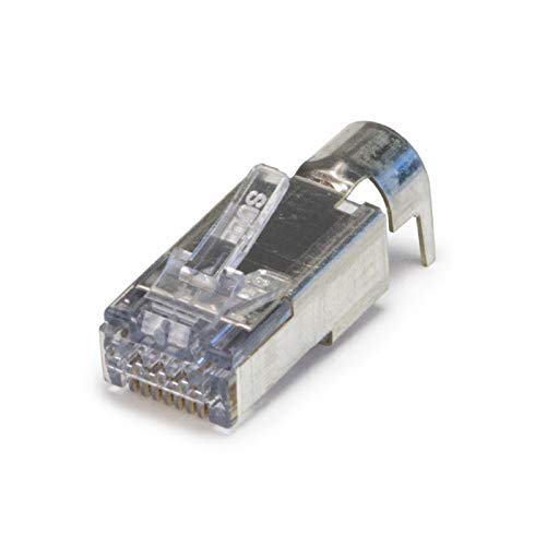 Platinum Tools موصل أرضي خارجي RJ45 محمي من Platinum Tools Ezex48 25/صندوق ملحقات Clamshell (100027C) - Image 2