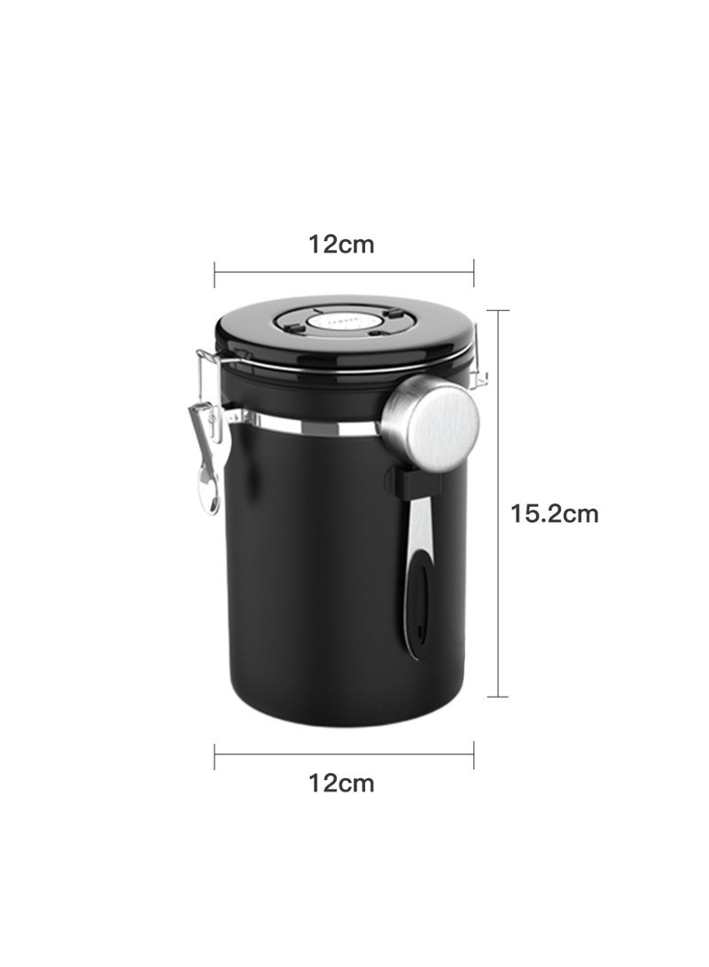 Sharpdo Kitchen Coffee Bean Sealed Storage Jar Stainless Steel Vacuum Sealed Jar Food Storage Dry Goods Powder Particle Storage Box - Image 3