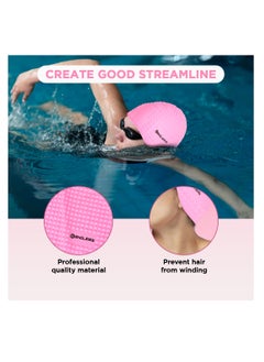 ENDLESS  Comfortable Silicon Swimming Cap with Bubble Design | Elastic Waterproof Swimming Cap for Long and Short Hair with Thicker Edge | For Adults, Women and Men  - Image 5