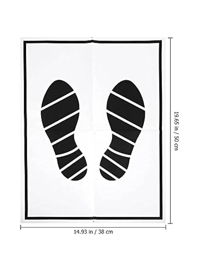 Generic 25 PCS Paper Auto Floor Mat Disposable Car Floor Mats Paper Foot Pads Automotive Interior Floor Protection Cover for Home Vehicle  - Image 2