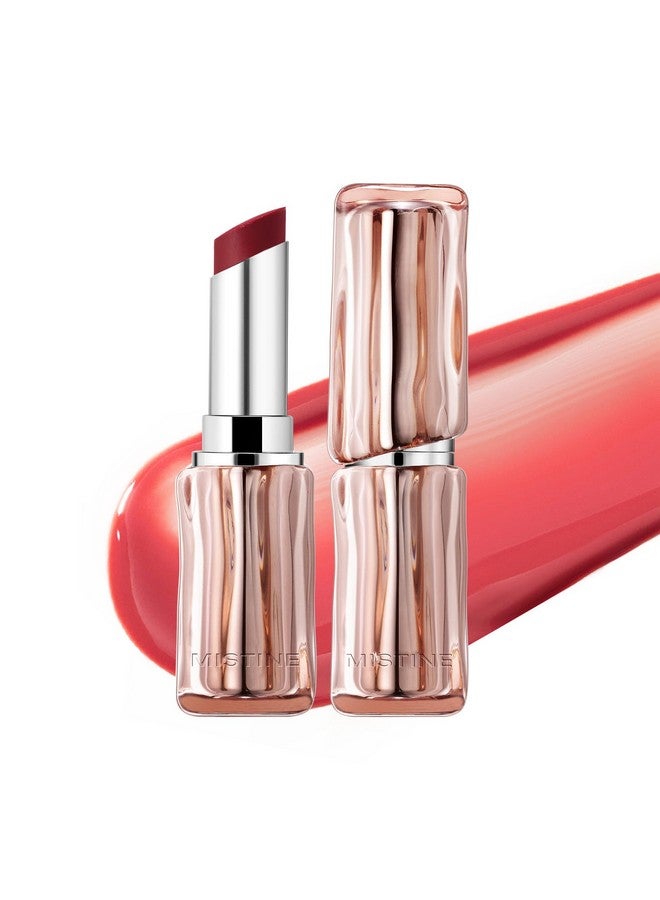 Mistine Lipstick Thai Latte Sheer Aqua Rouge Flowing Plumping Lipstick For Women Non-Sticky Hydrating Lipstick Creamy Finish S02 Sunset Berries 0.12 Fl Oz,1 Count - Image 1