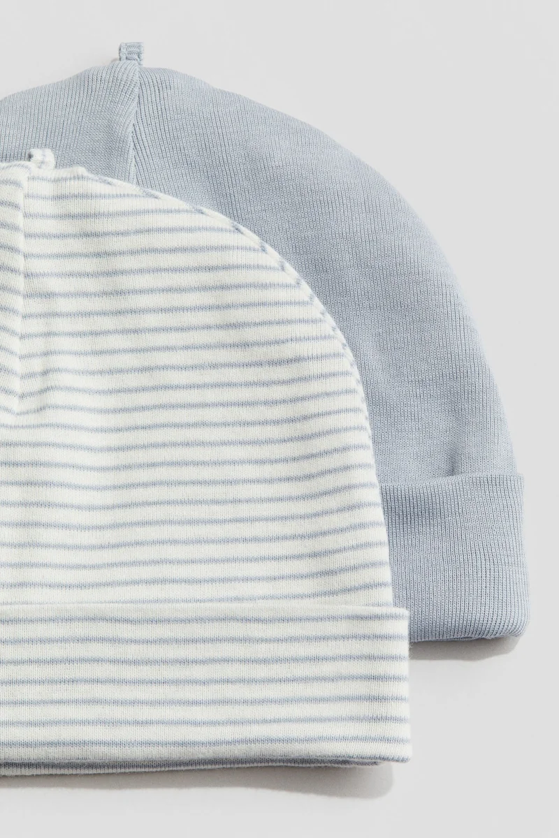 H&M 2-pack cotton hats