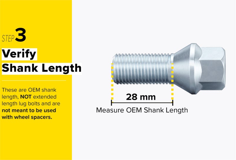 StanceMagic 20 قطعة براغي لوج فضية OEM بطول 14x1.5 (طول الساق 28 مم، مقعد مخروطي) متوافقة مع أودي TT A3 A4 S4 A5 S5 A6 S6 A7 S7 A8 S8 B5 B6 B7 B8 فولكس فاجن جيتا جولف GTI R32 باسات CC خنفساء - Image 5