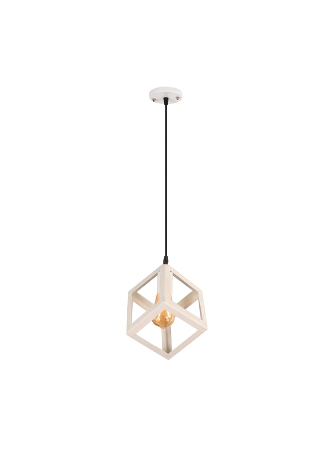 El Rawda Lighting A Modern, Uniquely Shaped Single Pendant Suitable For All Uses. | modern decorative LED E27 pendant light ceiling lamp hanging | suitable for any room | Color: White | Size: 70x22x22 cm