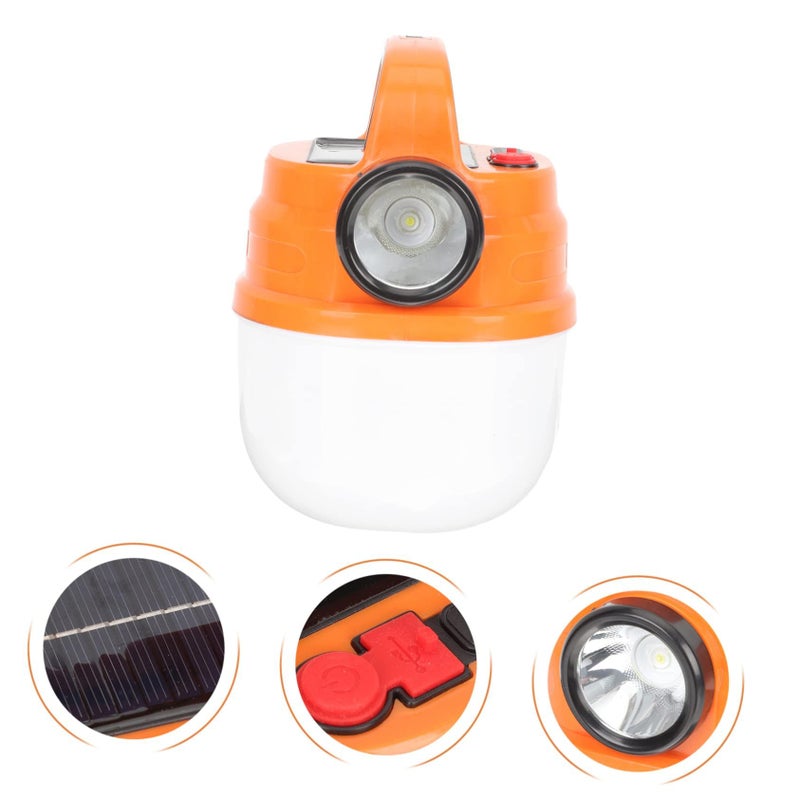 Solar Powered Portable LED Camping Lantern Lightweight Tent Light With Hook - Image 3