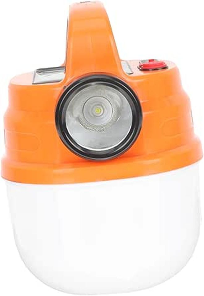 Solar Powered Portable LED Camping Lantern Lightweight Tent Light With Hook - Image 1