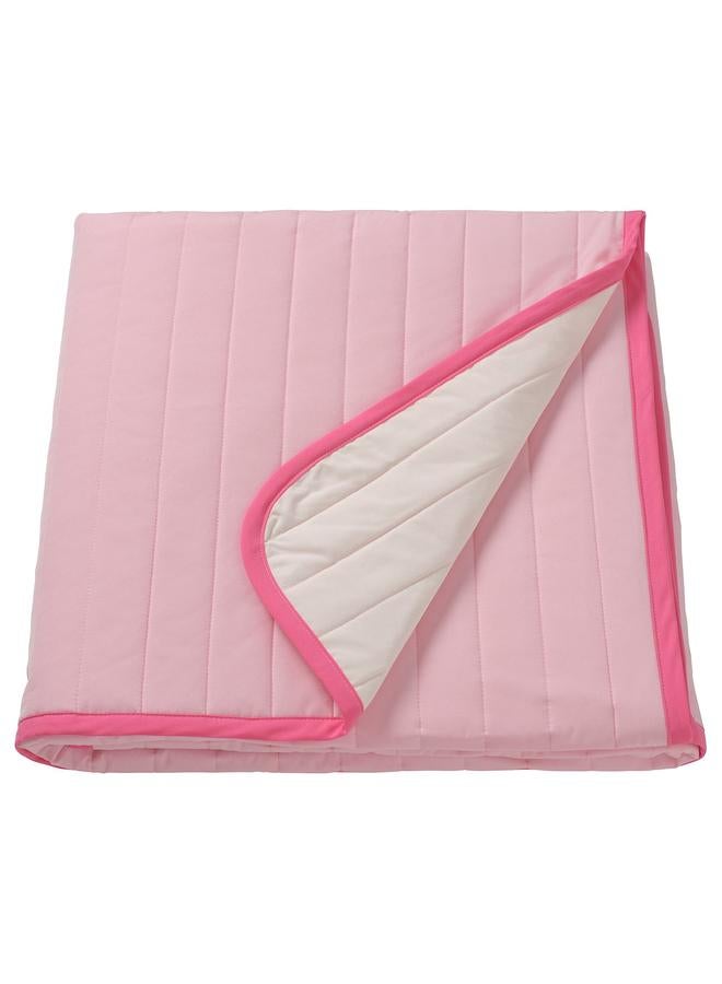 erorex Bedspread, pink/white, 260x250 cm  - Image 1