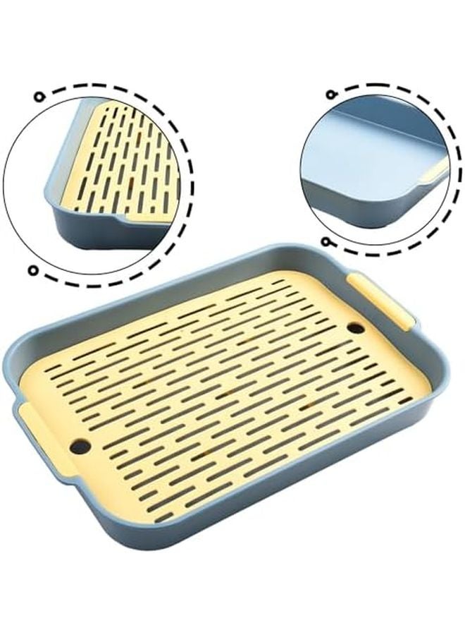 صندوق فضلات القوارض القابل للفصل من ABS المعزز بمقاس D للأرانب وخنازير غينيا والنسانيس - Image 3