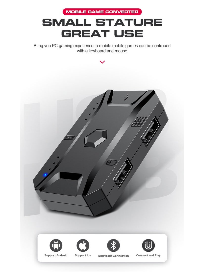 T-WOLF - Gaming Mouse 40 Keys Single Hand Gaming Keyboard  ,Waterproof RGB Color Suitable for PC/Ps4/Xbox Gamers, Android PUBG CODM Genshin Diablo All Games - Image 1