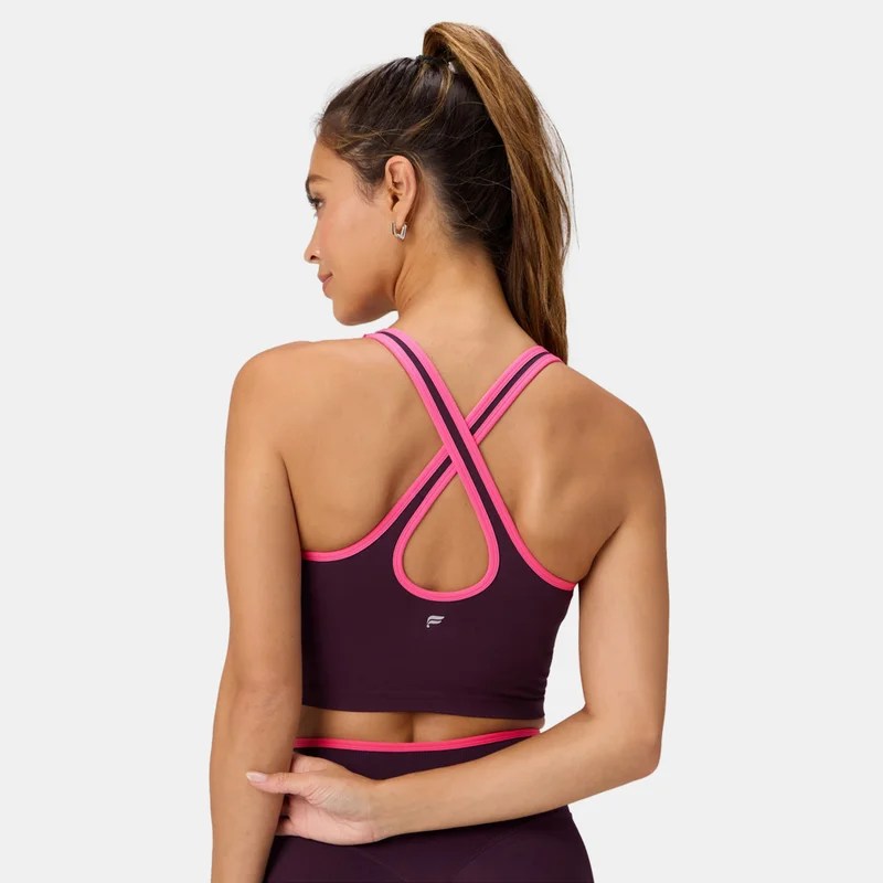 Fabletics Women's Seamless Cropped Built-In Bra Training Tank Top