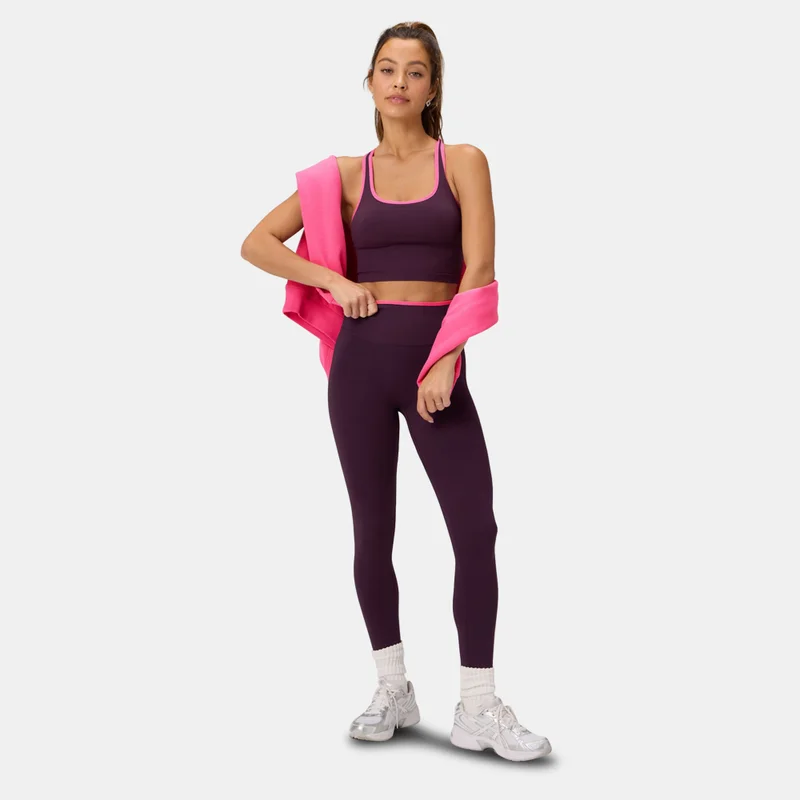 Fabletics Red Women's Seamless Cropped Built-In Bra Training Tank Top for Women | Best Price UAE