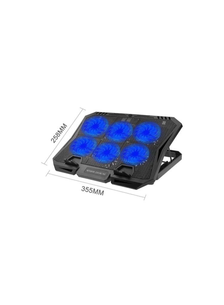 Laptop Cooling Pad x6B with Powerful Fan and Modern Design - Image 1