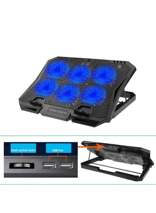 Laptop Cooling Pad x6B with Powerful Fan and Modern Design - Image 2