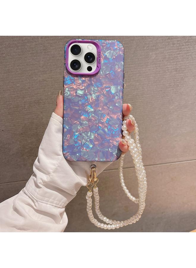 إيروريكس جراب هاتف iPhone 15 Pro Max بتصميم صدفي متقاطع من سلسلة اللؤلؤ مصنوع من مادة TPU الهجينة المصنوعة من الأكريليك - Image 1