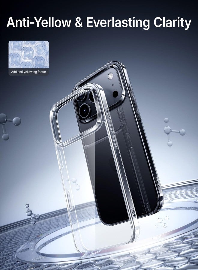 NIMASO for iPhone 17 Pro Case Clear, Military Grade Shockproof Drop Protection, Non-Yellowing Slim Thin Phone Cover for iPhone 17 Pro, Clear - Image 3