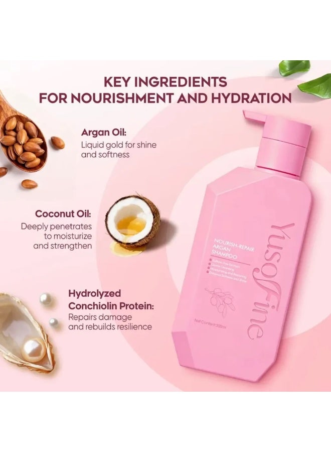 Deep Nourishment Shampoo for Dry, Frizzy, and Damaged Hair – A Restorative Blend That Hydrates, Repairs, and Smooths Hair While Delivering Lasting Shine and Lightweight Manageability - Image 3