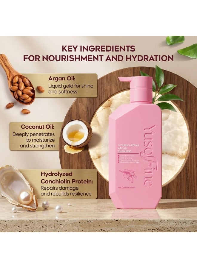 Deep Nourishment Shampoo for Dry, Frizzy, and Damaged Hair – A Restorative Blend That Hydrates, Repairs, and Smooths Hair While Delivering Lasting Shine and Lightweight Manageability - Image 1
