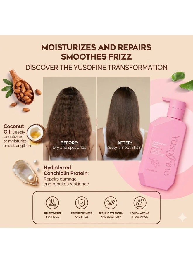Deep Nourishment Shampoo for Dry, Frizzy, and Damaged Hair – A Restorative Blend That Hydrates, Repairs, and Smooths Hair While Delivering Lasting Shine and Lightweight Manageability - Image 4