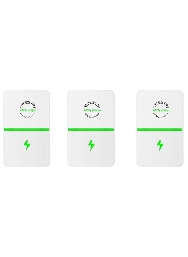 Electric Energy Saver, Power Saver Pro, High Efficiency Smart Energy Saver Plug, Energy Saving Device Stop Watt Energy Saver Pro for Home Office Factory (3PCS) - Image 1