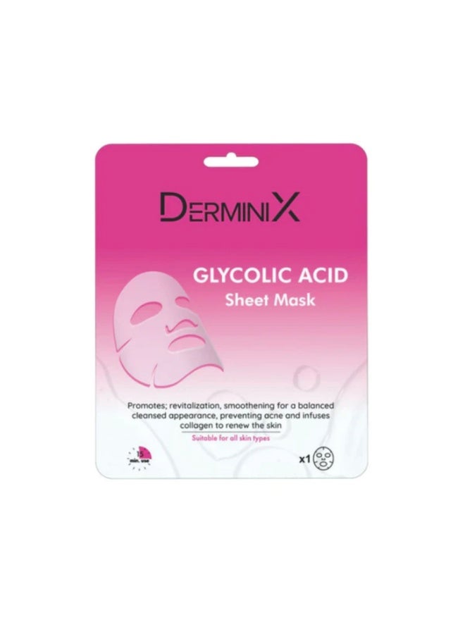 Derminix Glycolic Acid Sheet Mask 25g