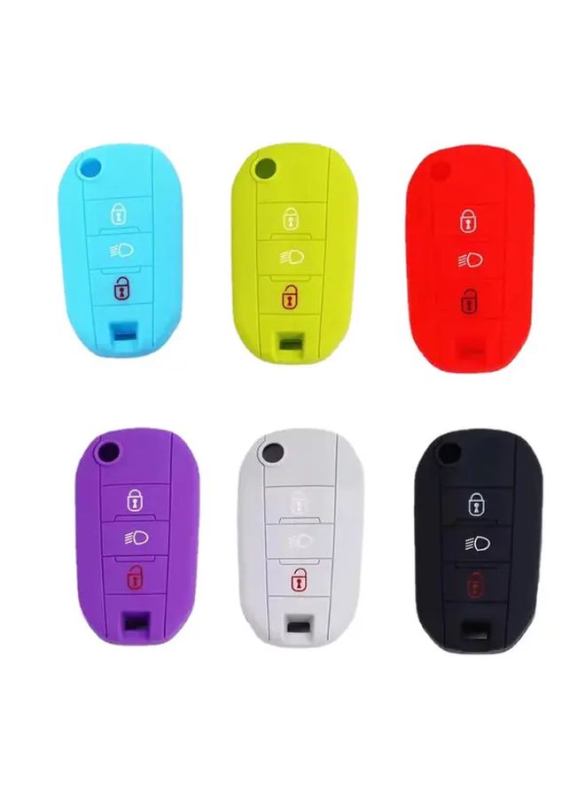 Sea Blue Flip Folding Key Fob Cover Protective Shell Case For Car Key Vehicle Key Sleeve Soft Key Protector - Image 4