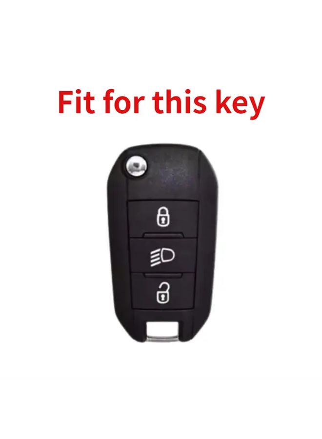 Sea Blue Flip Folding Key Fob Cover Protective Shell Case For Car Key Vehicle Key Sleeve Soft Key Protector - Image 3