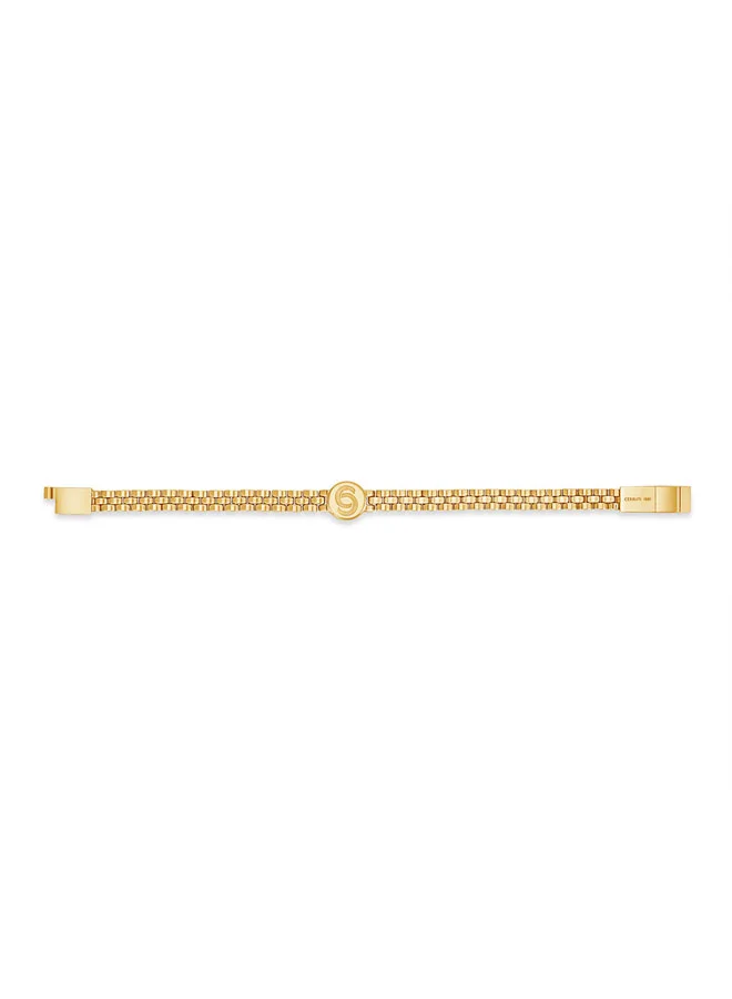 شيروتي 1881 Nello Chain Bracelet with Cutout C Logo Design