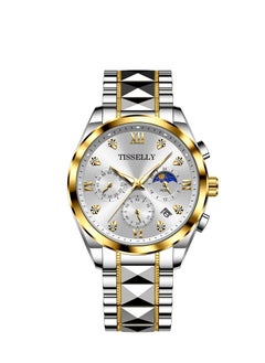 TIS6010 Gold Case White Dial Gold Steel Bracelet