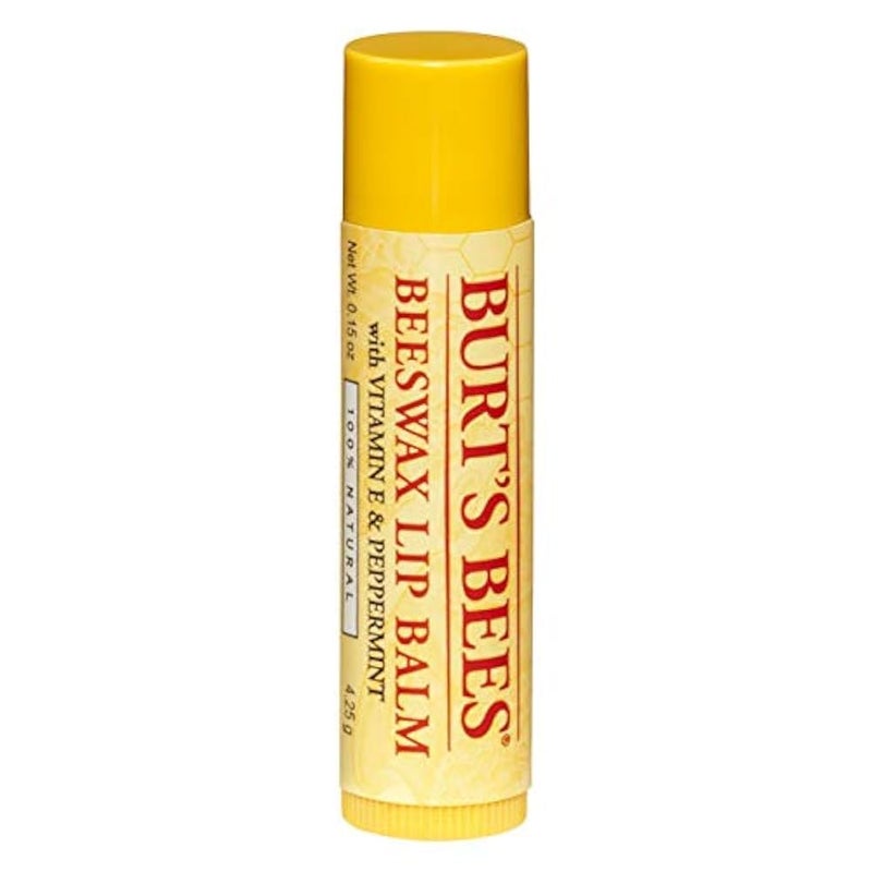Burt's Bees wax 100% Natural Moisturizing Lip Balm, with Vitamin E and Peppermint-1 Tube, 4 GR - Image 2