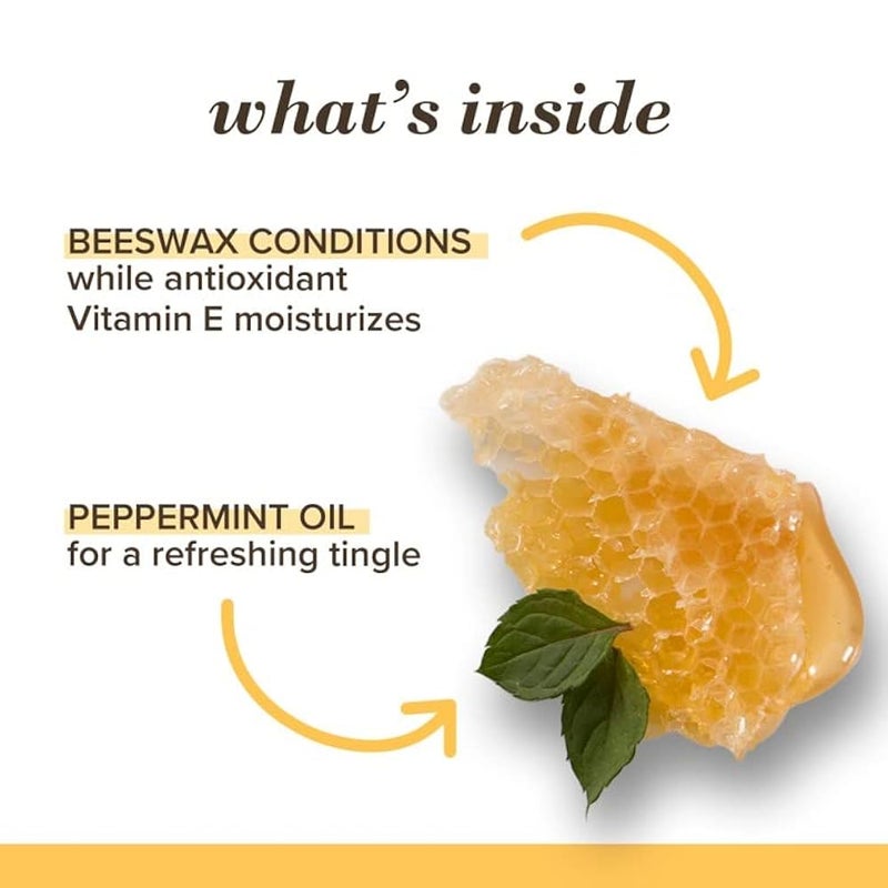Burt's Bees wax 100% Natural Moisturizing Lip Balm, with Vitamin E and Peppermint-1 Tube, 4 GR - Image 3