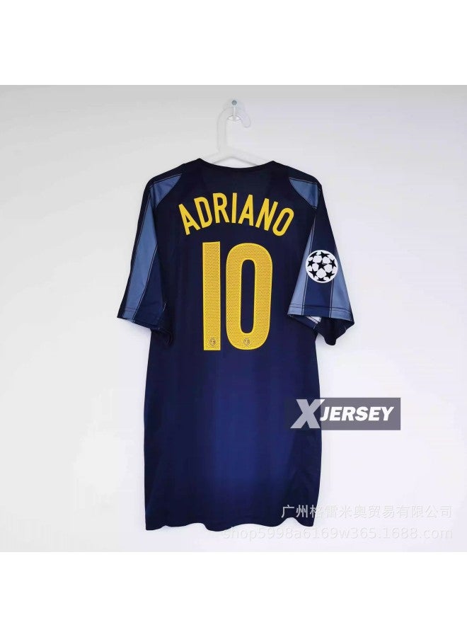 04-05 International Milan Erke No. 10 Adirano + Armband Football Jersey - Image 1