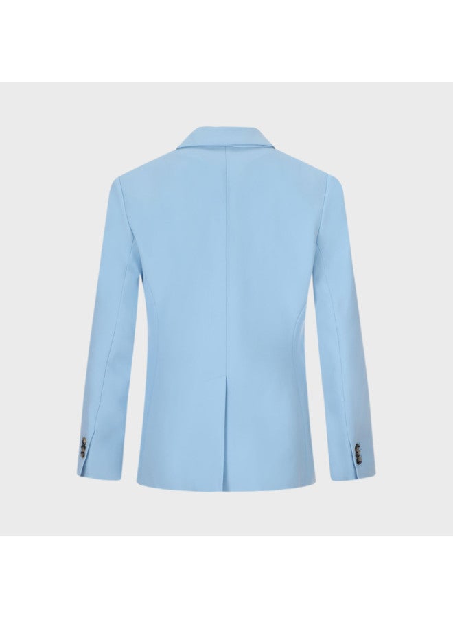 Zara women's Fashionable & Soft Solid Color Tailored High-quality Shoulder-padded Blazer - Image 3