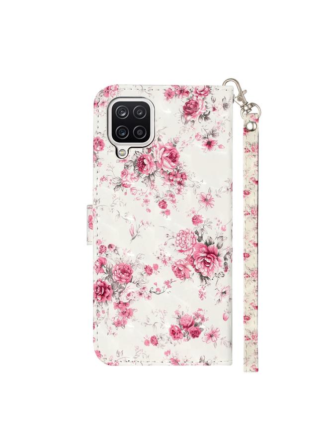 erorex Case For Samsung Galaxy A12 3D Pattern Horizontal Flip Leather Case with Holder & Card Slots & Wallet - Image 3