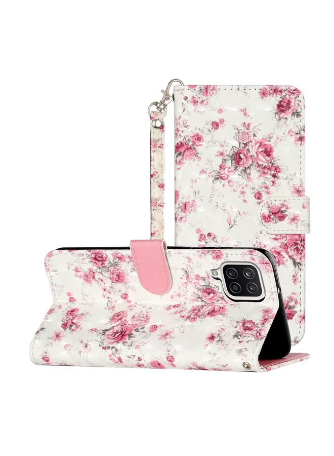 erorex Case For Samsung Galaxy A12 3D Pattern Horizontal Flip Leather Case with Holder & Card Slots & Wallet - Image 1