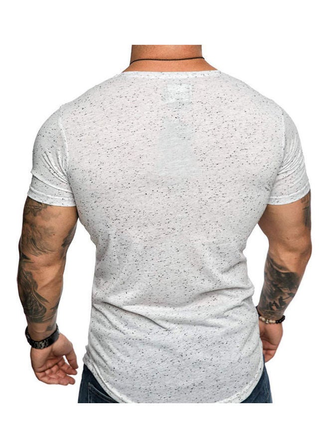 NIBEMINENT Solid Cotton T-Shirt Army Green - Image 5