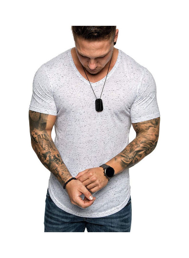 NIBEMINENT Solid Cotton T-Shirt Army Green - Image 3