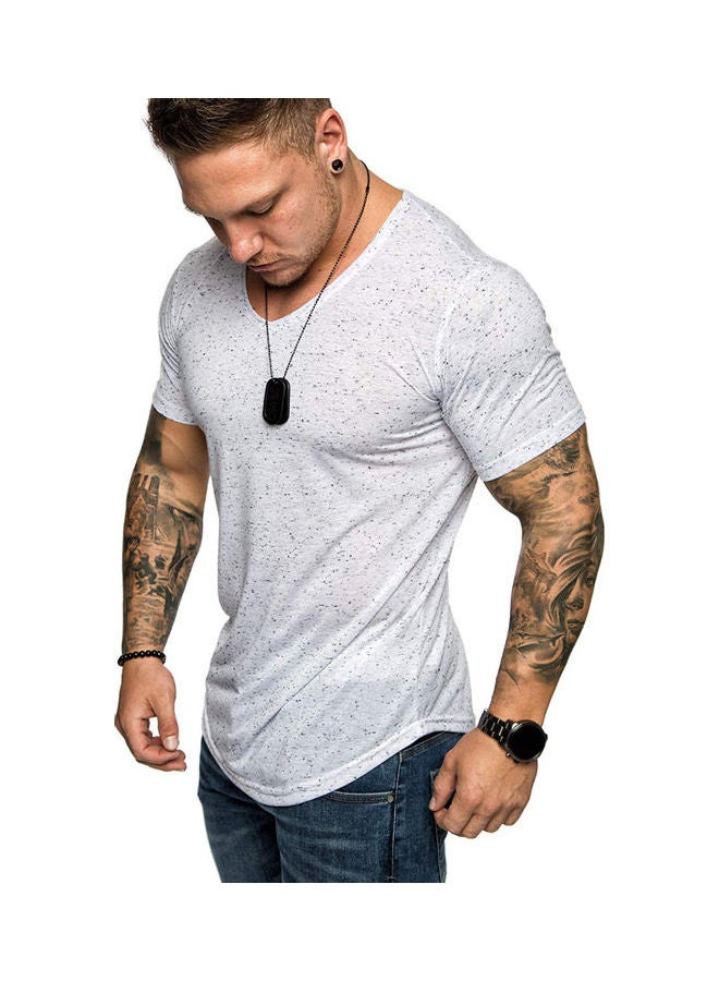 NIBEMINENT Solid Cotton T-Shirt Army Green - Image 4